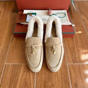 Loro Piana Women’s Tan Loafers